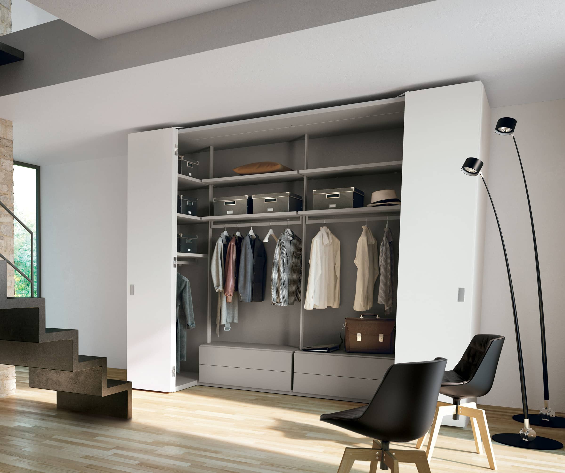 progetto sartoriale per spazi destinati al contenimento
